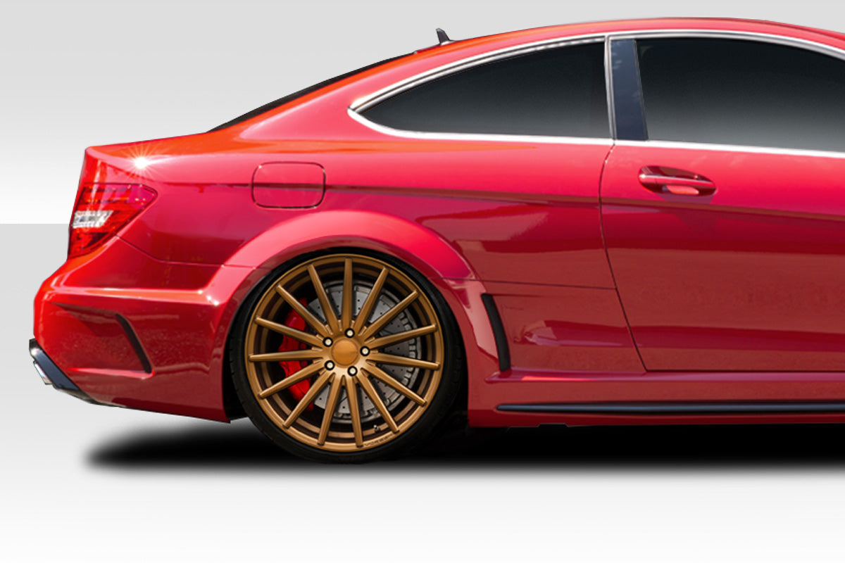 2012-2014 Mercedes C63 W204 2DR Coupe Duraflex Black Series Look Rear Fenders - 2 Piece