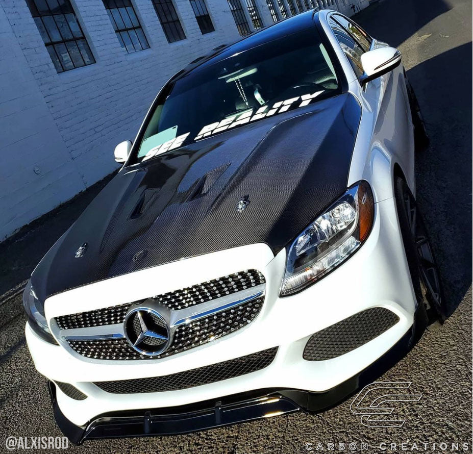 2015-2020 Mercedes C Class W205 Carbon Creations DriTech Black Series Look Hood - 1 Piece