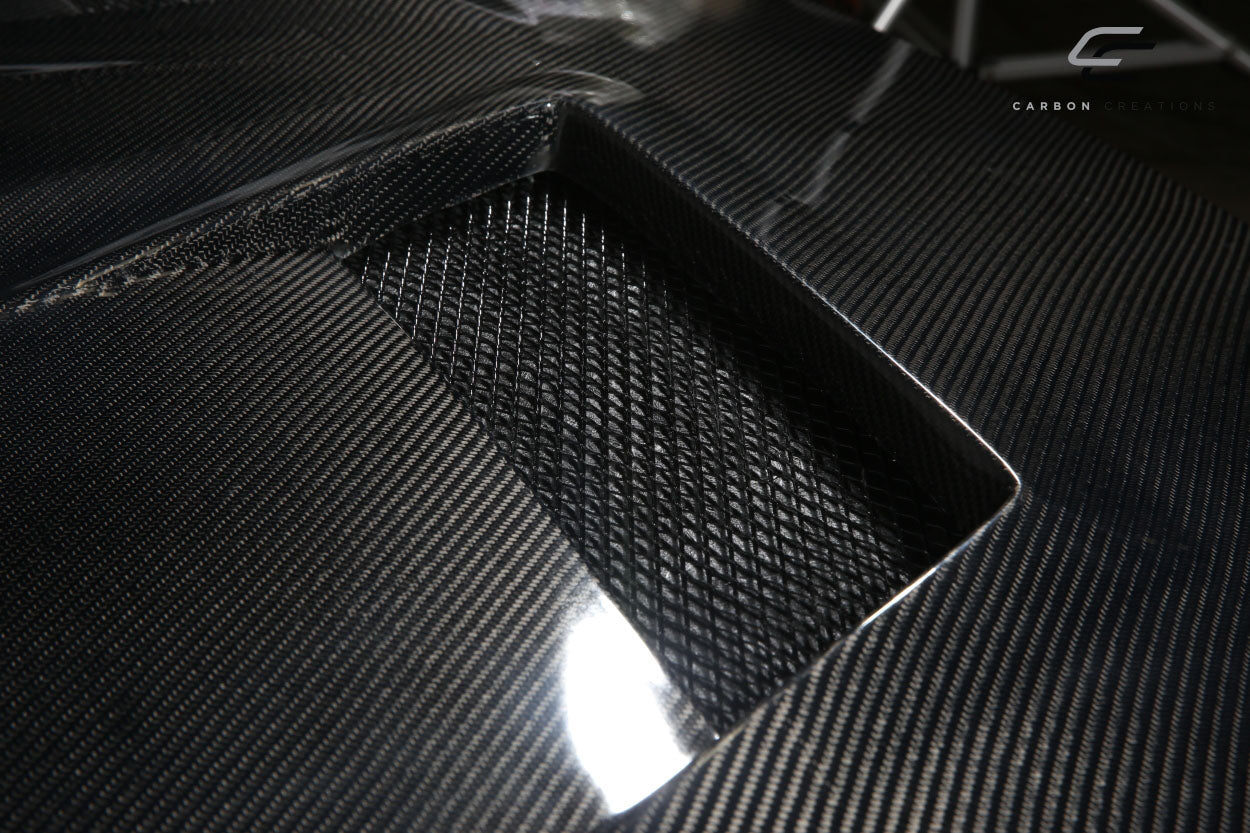 2008-2017 Mitsubishi Lancer / Lancer Evolution 10 Lancer Carbon Creations DriTech Race Hood - 1 Piece