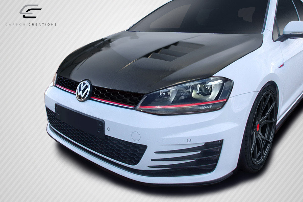2010-2014 Volkswagen Golf GTI / Jetta Sportwagen Carbon Creations DriTech Vogen Hood - 1 Piece
