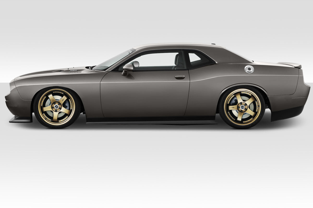 2008-2014 Dodge Challenger Duraflex Circuit Body Kit - 7 Pieces - Includes Circuit Front Bumper (113916) Circuit Front Lip (113892) Circuit Side Splitter (113894) Circuit Rear Diffuser (113981)