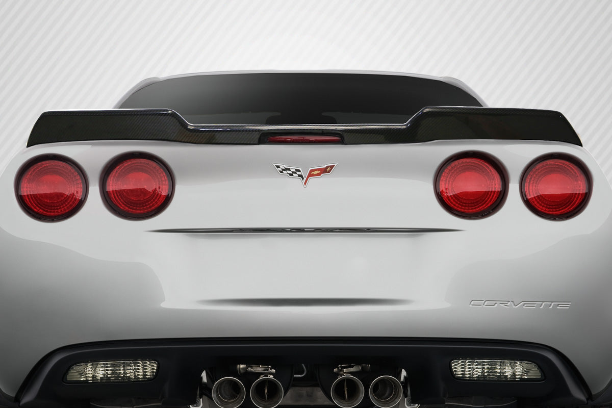 2005-2013 Chevrolet Corvette C6 Carbon Creations DriTech Wickerbill Rear Wing Spoiler - 1 Piece
