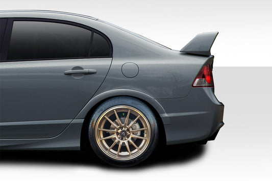 2006-2011 Honda Civic 4DR Duraflex Type M Rear Fender Flares - 4 Piece ( fits JDM Civic only )