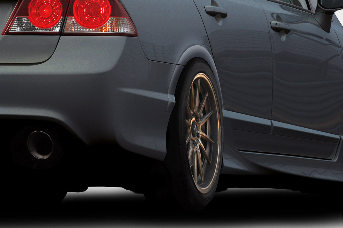 2006-2011 Honda Civic 4DR Duraflex Type M Rear Fender Flares - 4 Piece ( fits JDM Civic only )