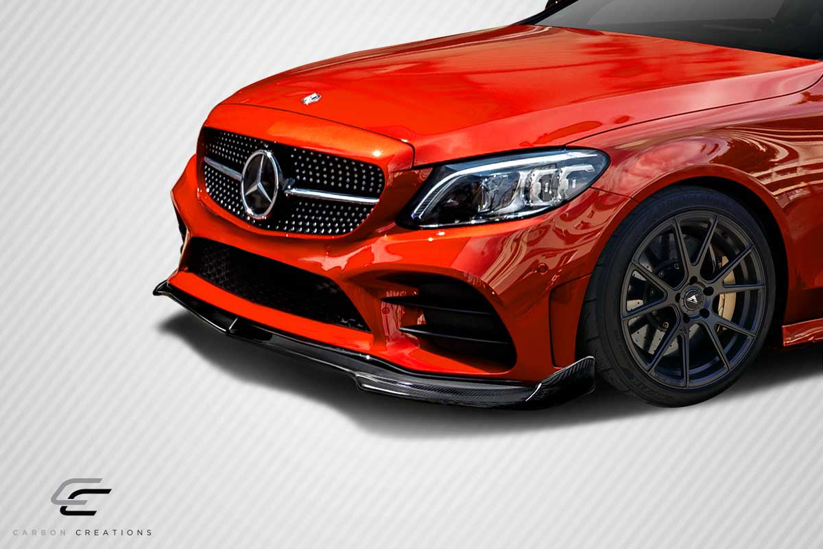 2015-2020 Mercedes C Class W205 Carbon Creations DriTech Fortune Front Lip - 1 Piece ( For AMG Bumper only)