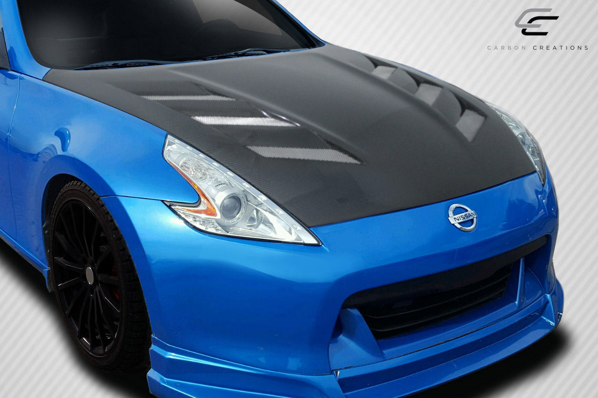 2009-2020 Nissan 370Z Z34 Carbon Creations AMS Hood - 1 Piece