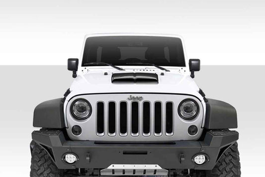 Universal Duraflex Dual Ram Air Hood Scoop - 1 Piece