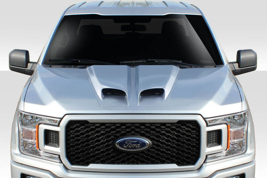 Universal Duraflex Feed Dual Ram Air Hood Scoop - 1 Piece