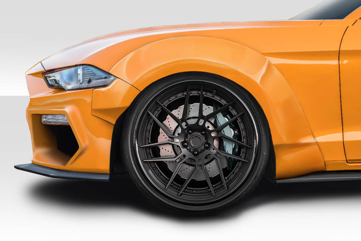 2018-2020 Ford Mustang Couture Grid Wide Body Kit - 8 piece - Includes Couture Grid Front Fender Flares (114998) Couture Grid Rear Fender Flares (114999)