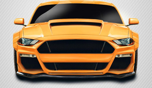 2018-2020 Ford Mustang Carbon Creations Grid Front Lip Under Spoiler - 1 Piece