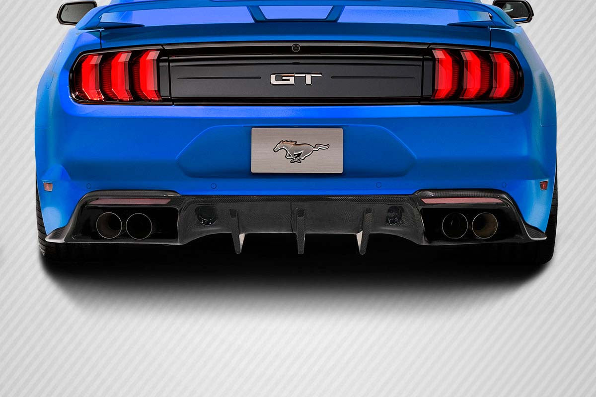 2018-2020 Ford Mustang Carbon Creations Grid Rear Diffuser - 1 Piece