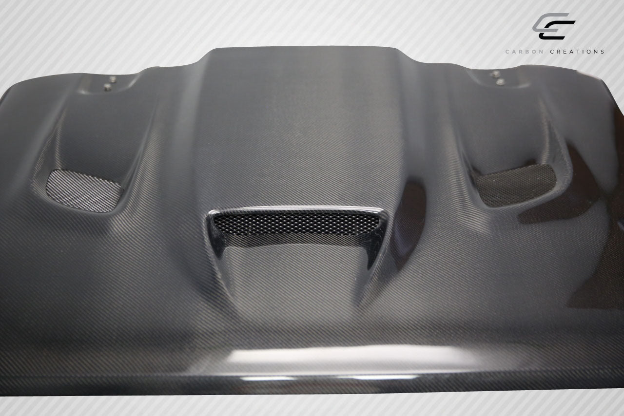 2019-2022 Jeep Wrangler JL Gladiator JT Carbon Creations Hellcat Look Hood - 1 piece