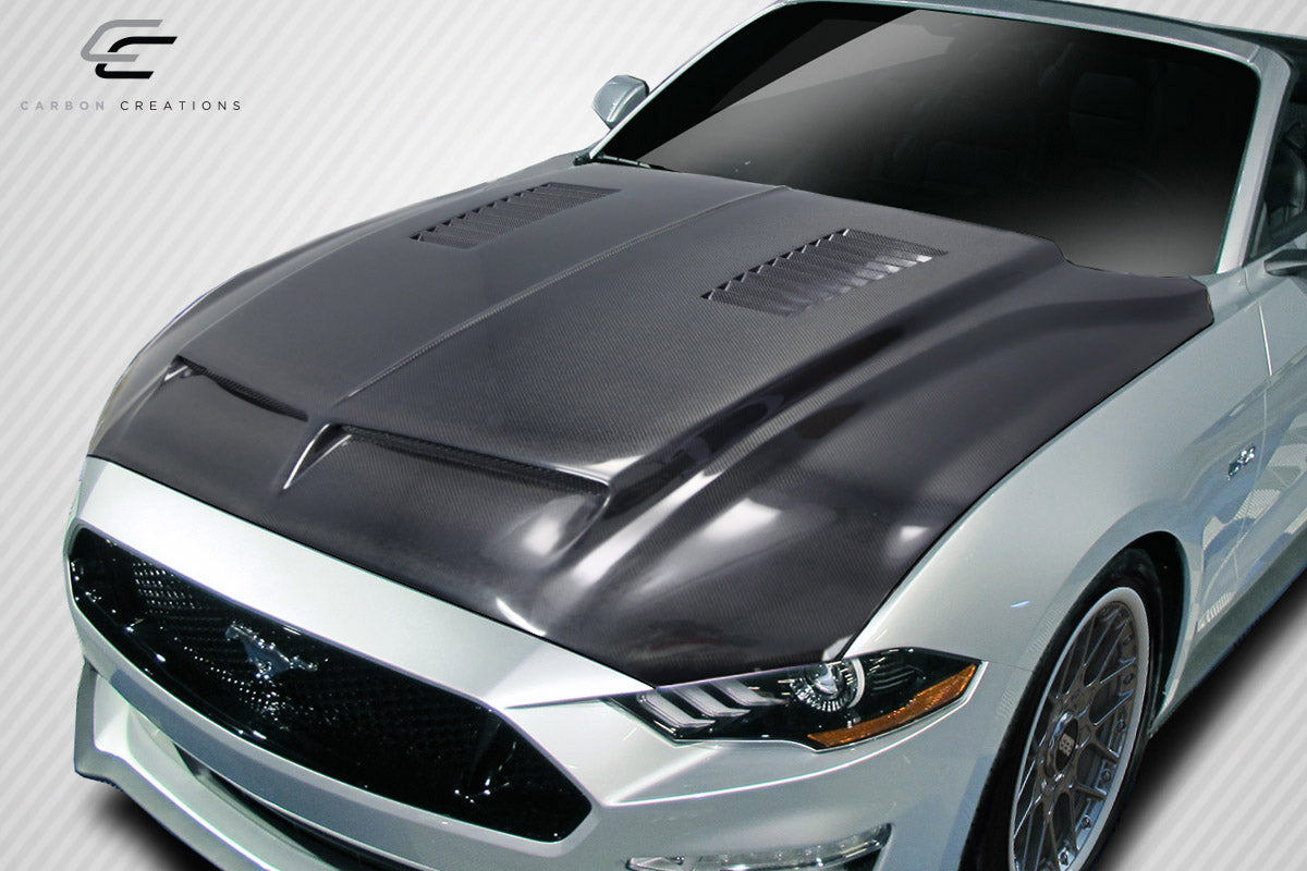 2018-2020 Ford Mustang Carbon Creations GT500 Hood - 1 Piece