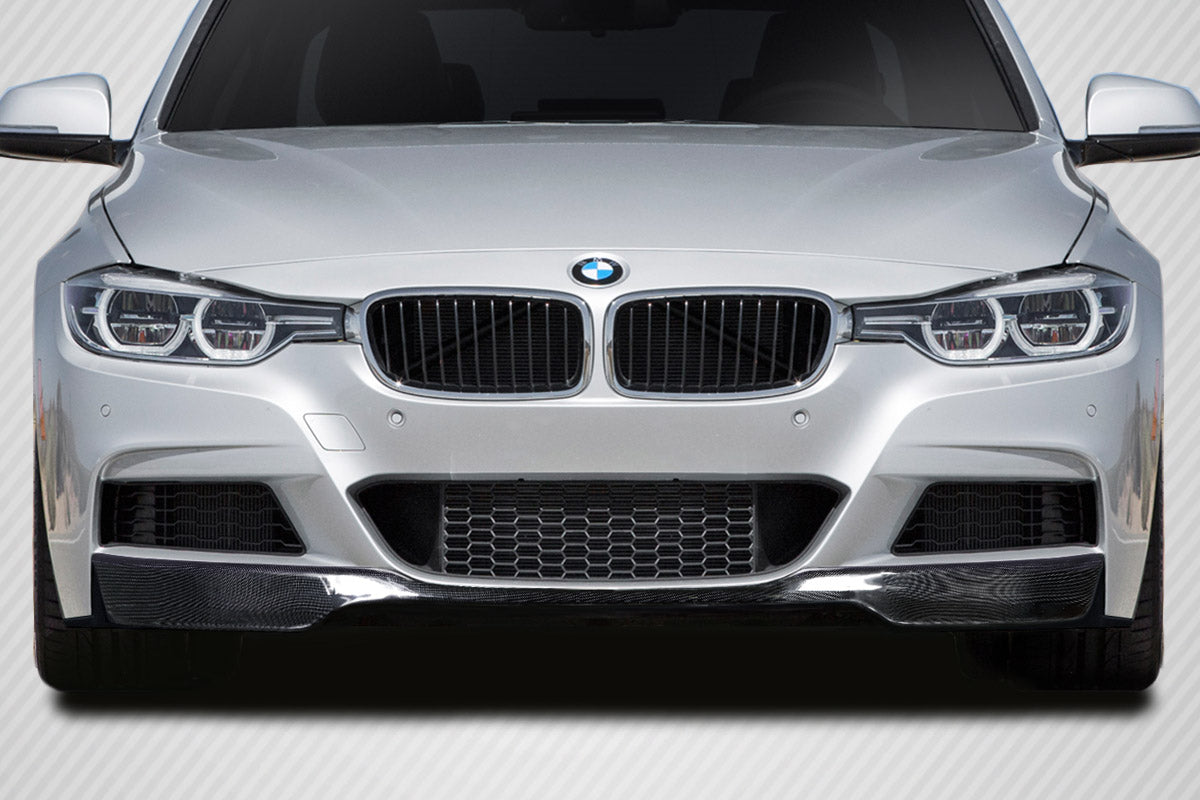 2012-2018 BMW 3 Series F30 M Sport Carbon AF-1 Front Add On Lip Under Spoiler ( CFP ) - 1 Piece