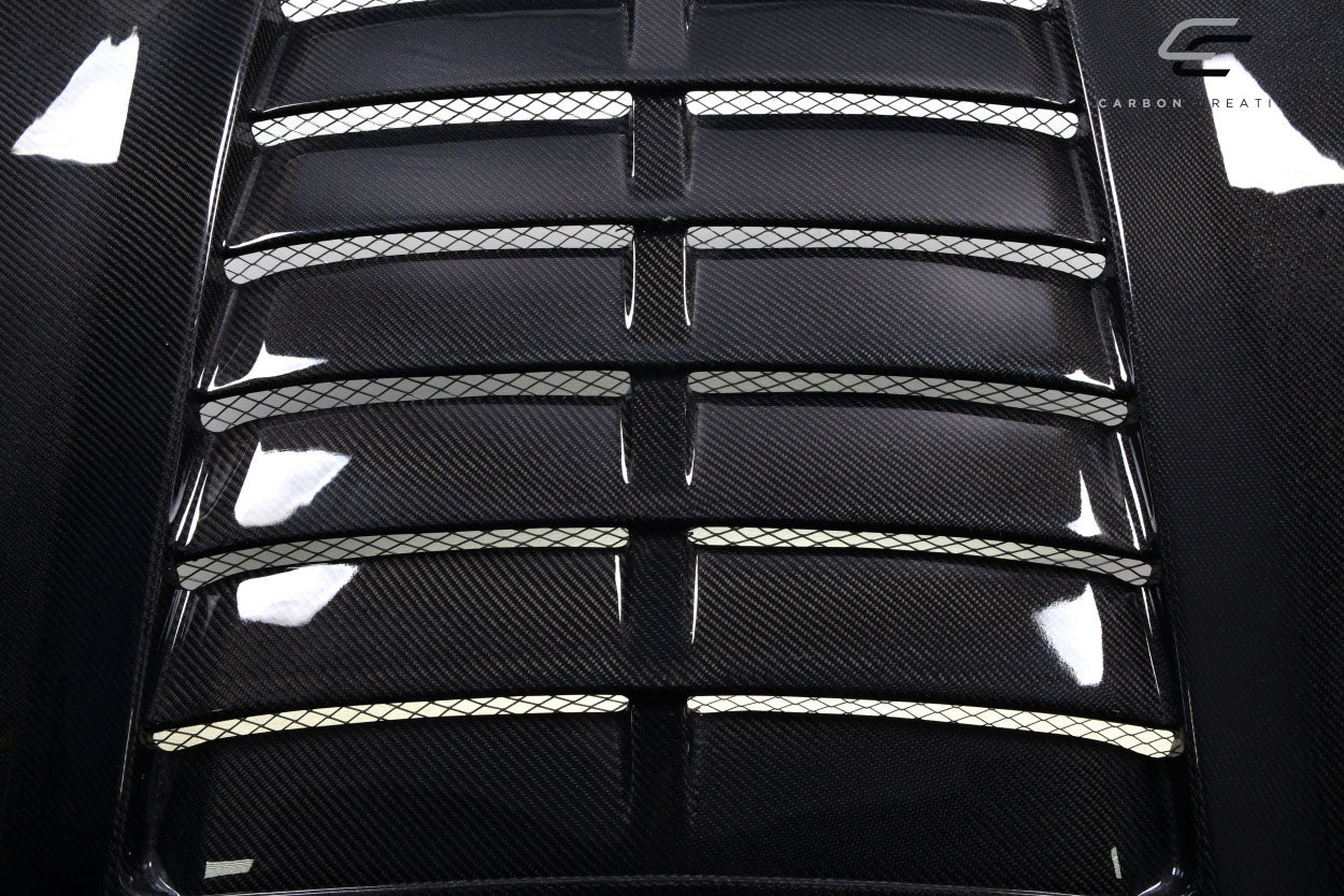 2015-2017 Ford Mustang Carbon Creations GT500 V2 Hood - 1 Piece