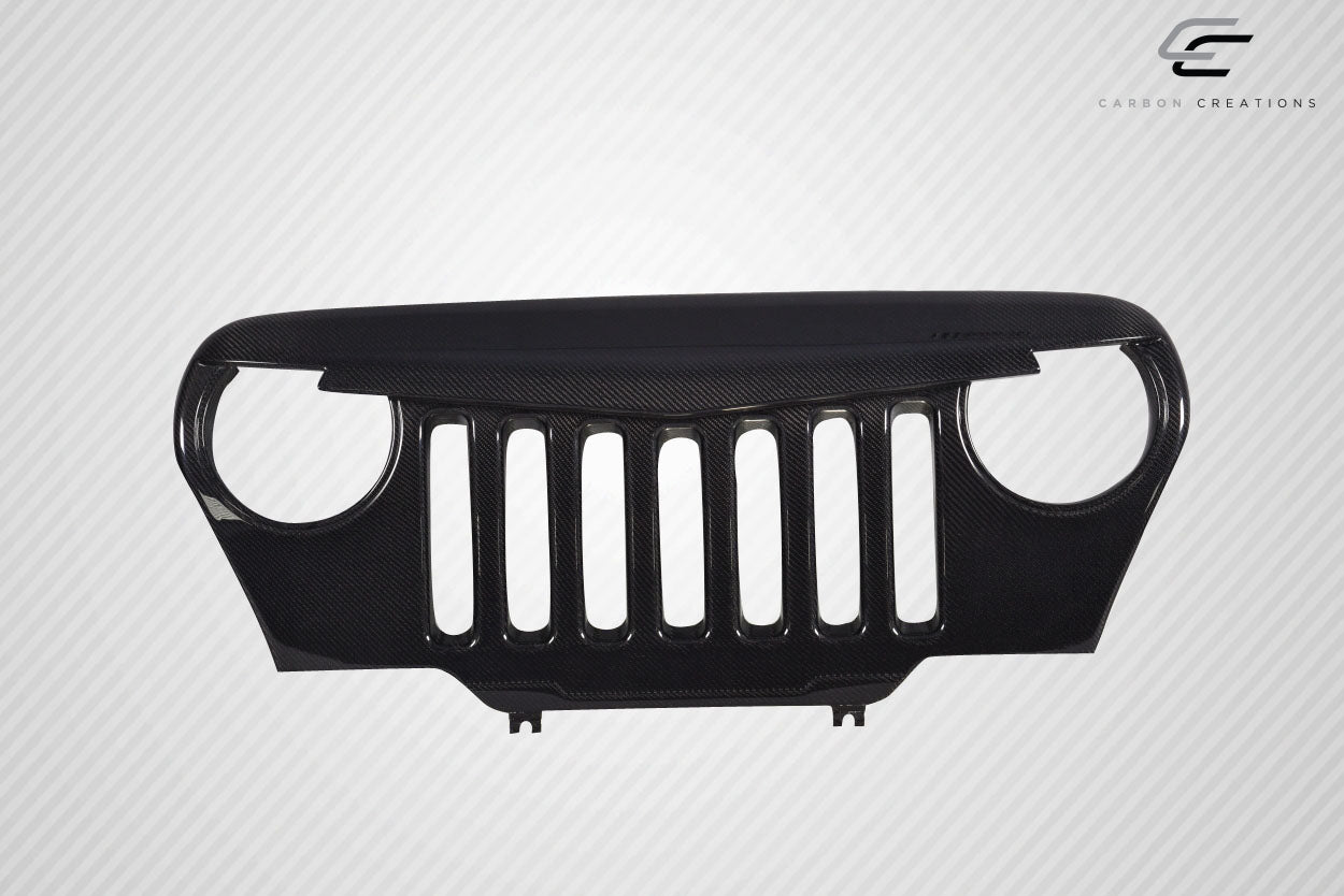 1997-2006 Jeep Wrangler Carbon Creations Predator Grille - 1 Piece