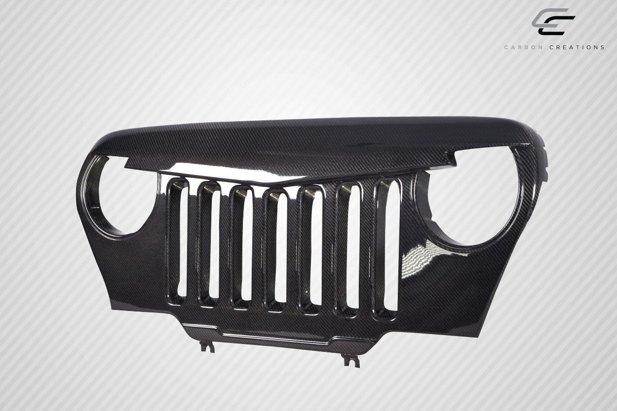 1997-2006 Jeep Wrangler Carbon Creations Predator Grille - 1 Piece