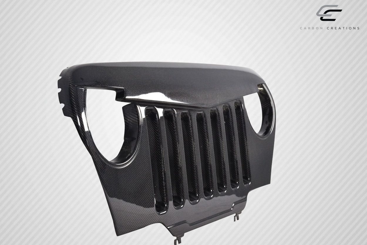 1997-2006 Jeep Wrangler Carbon Creations Predator Grille - 1 Piece