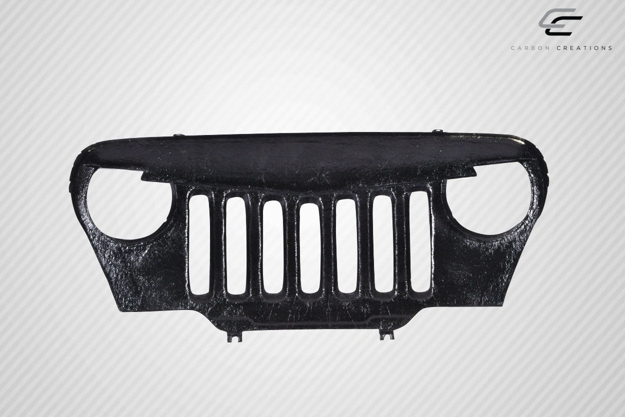 1997-2006 Jeep Wrangler Carbon Creations Predator Grille - 1 Piece