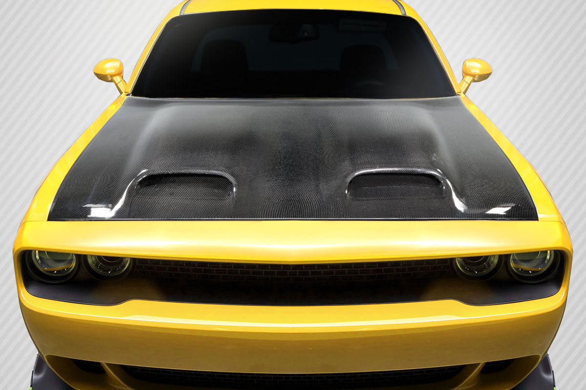 2008-2021 Dodge Challenger Carbon Creations Redeye Look Hood - 1 Piece