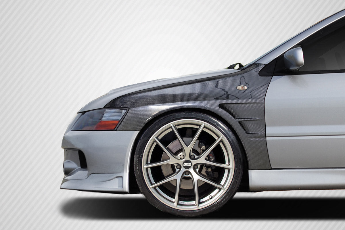 2003-2006 Mitsubishi Lancer Evolution 8 9 Carbon Creations C-Speed Fenders - 2 Piece