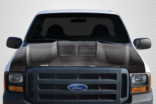 1999-2007 Ford Super Duty F250 F350 F450 F550 / 2000-2005 Ford Excursion Carbon Creations GT500 V2 Hood - 1 Piece