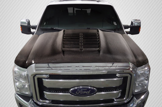 2011-2016 Ford Super Duty F250 F350 F450 Carbon Creations GT500 V2 Hood - 1 Piece