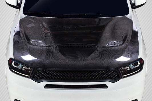 2011-2022 Dodge Durango Carbon Creations SRT Hellcat Look Hood - 1 Piece