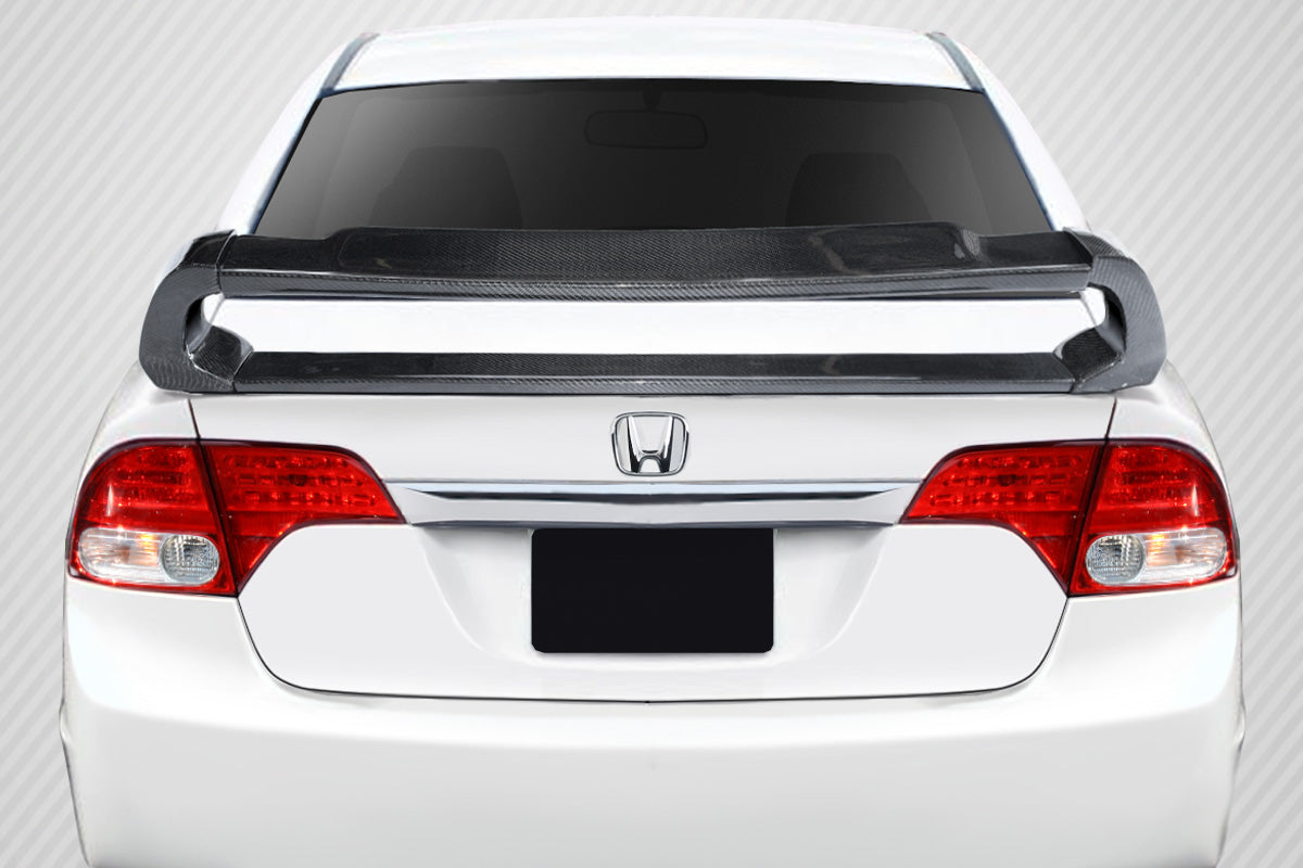2006-2011 Honda Civic 4DR Carbon Creations Type M Wing Spoiler - 4 Piece