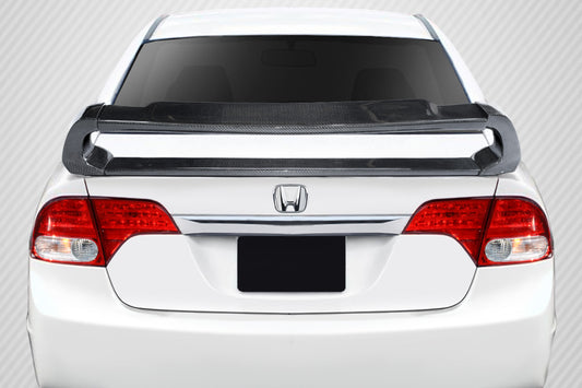 2006-2011 Honda Civic 4DR Carbon Creations Type M Wing Spoiler - 4 Piece
