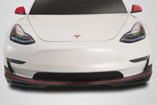 2018-2022 Tesla Model 3 Carbon Creations GT Concept Front Lip - 1 Piece