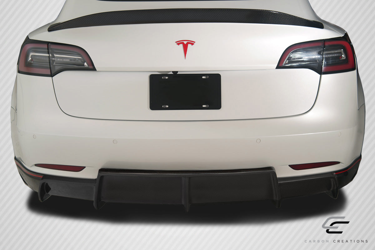 2018-2020 Tesla Model 3 Carbon Creations GT Concept Body Kit - 4 Piece - Includes GT Concept Front Lip (115466) GT Concept Rear Diffuser (115468) GT Concept Side Skirts (115470)