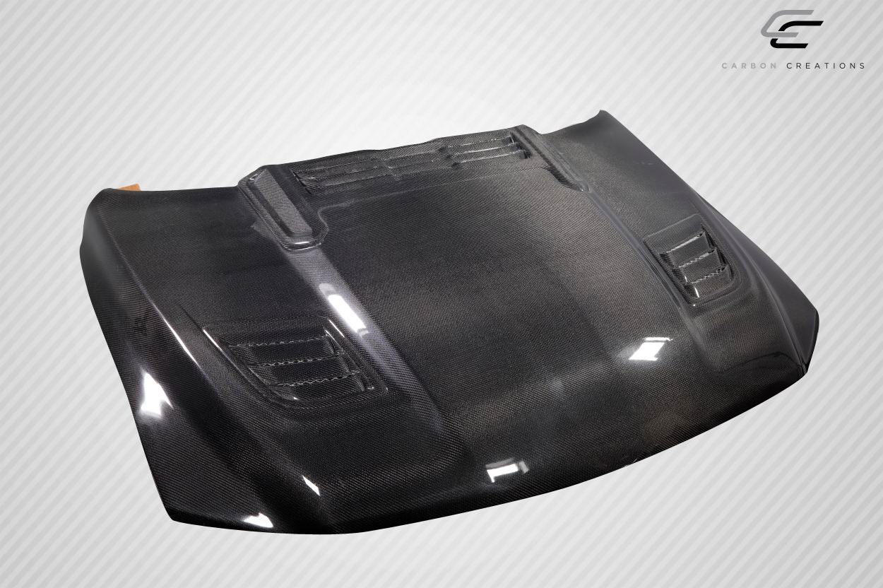 2019-2020 Dodge Ram Carbon Creations Rebel Mopar Look Hood - 1 Piece