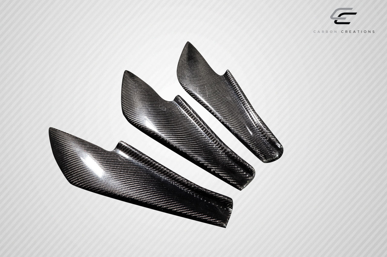2013-2020 Scion FR-S Toyota 86 Subaru BRZ Carbon Creations GT500 V3 Rear Bumper Canards - 6 Piece