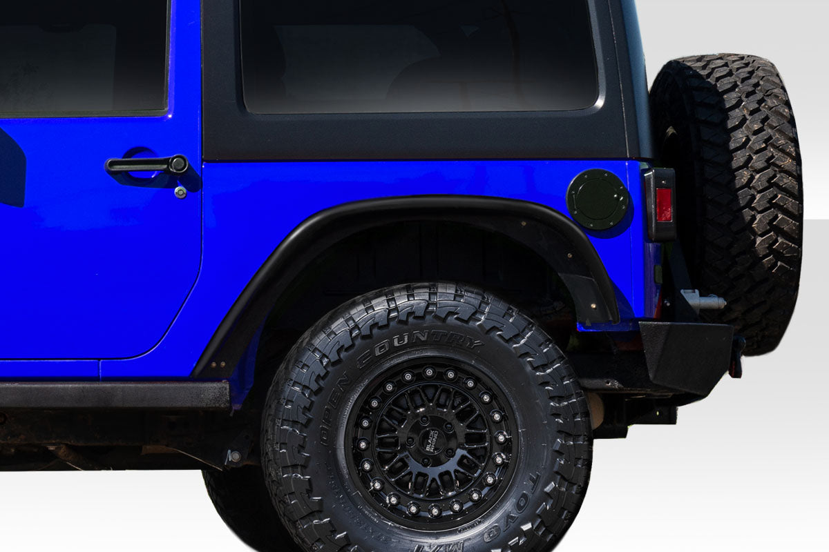 2007-2018 Jeep Wrangler Duraflex Rugged Rear Fenders - 2 Piece
