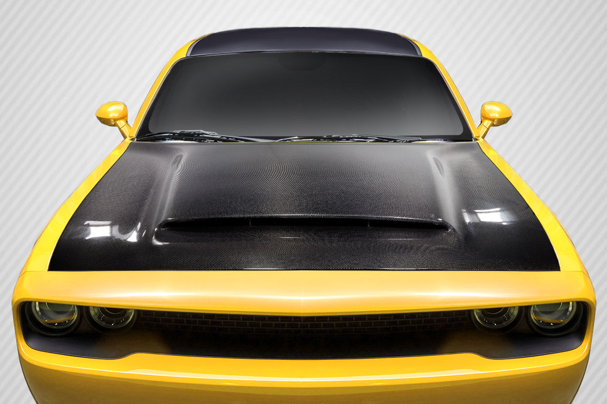 2008-2021 Dodge Challenger Carbon Creations Demon Look Hood - 1 Piece
