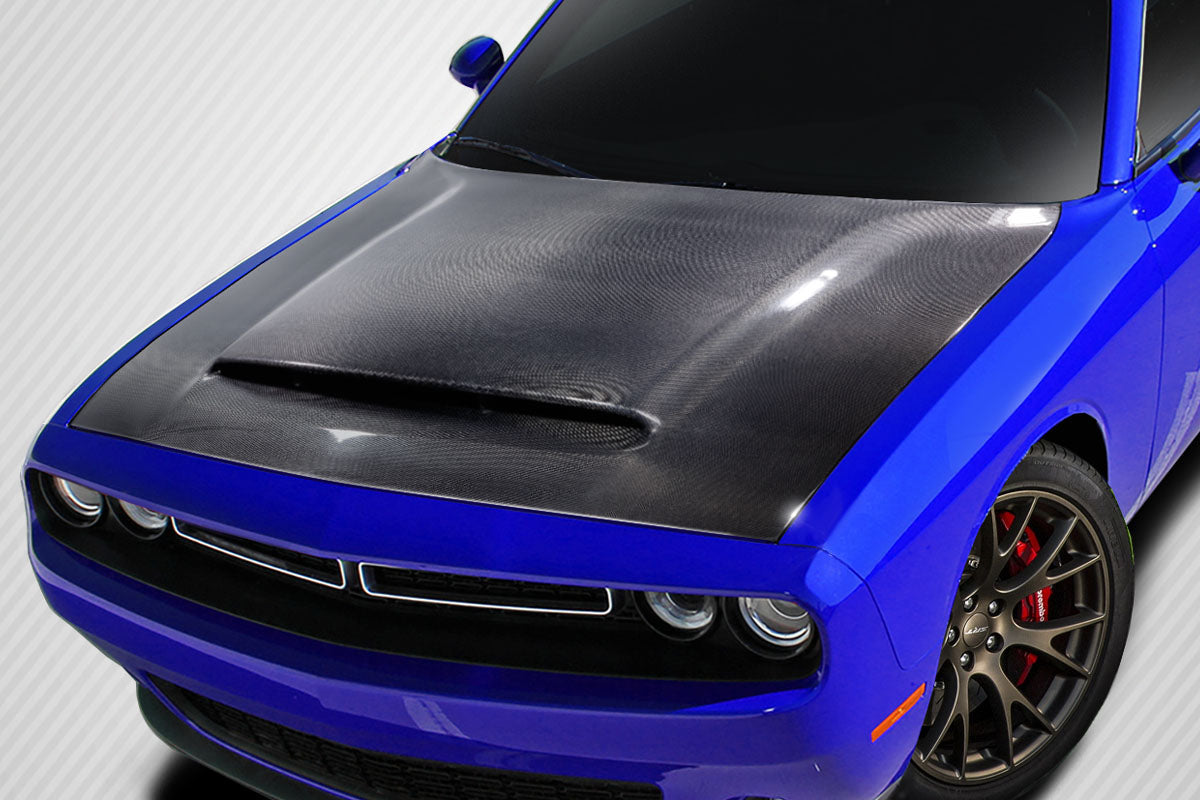 2008-2021 Dodge Challenger Carbon Creations Demon Look Hood - 1 Piece