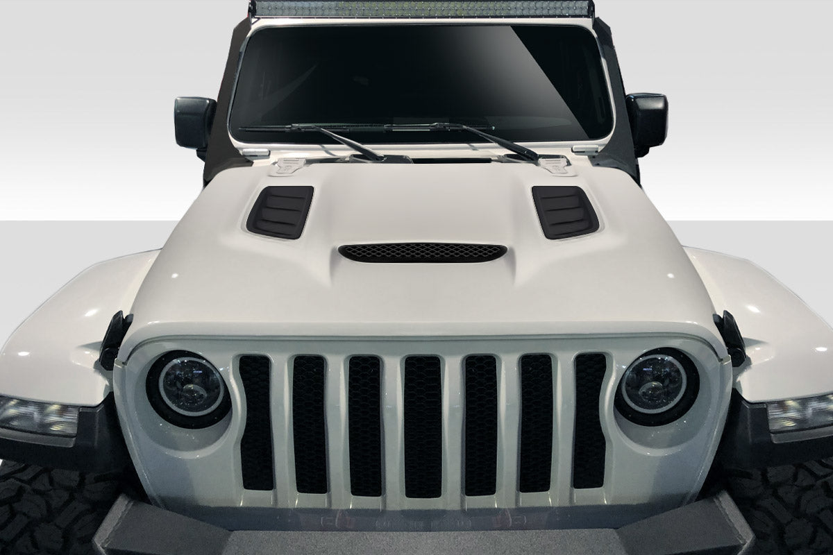 2019-2022 Jeep Wrangler JL Gladiator JT Duraflex Vortex Look Hood - 1 Piece