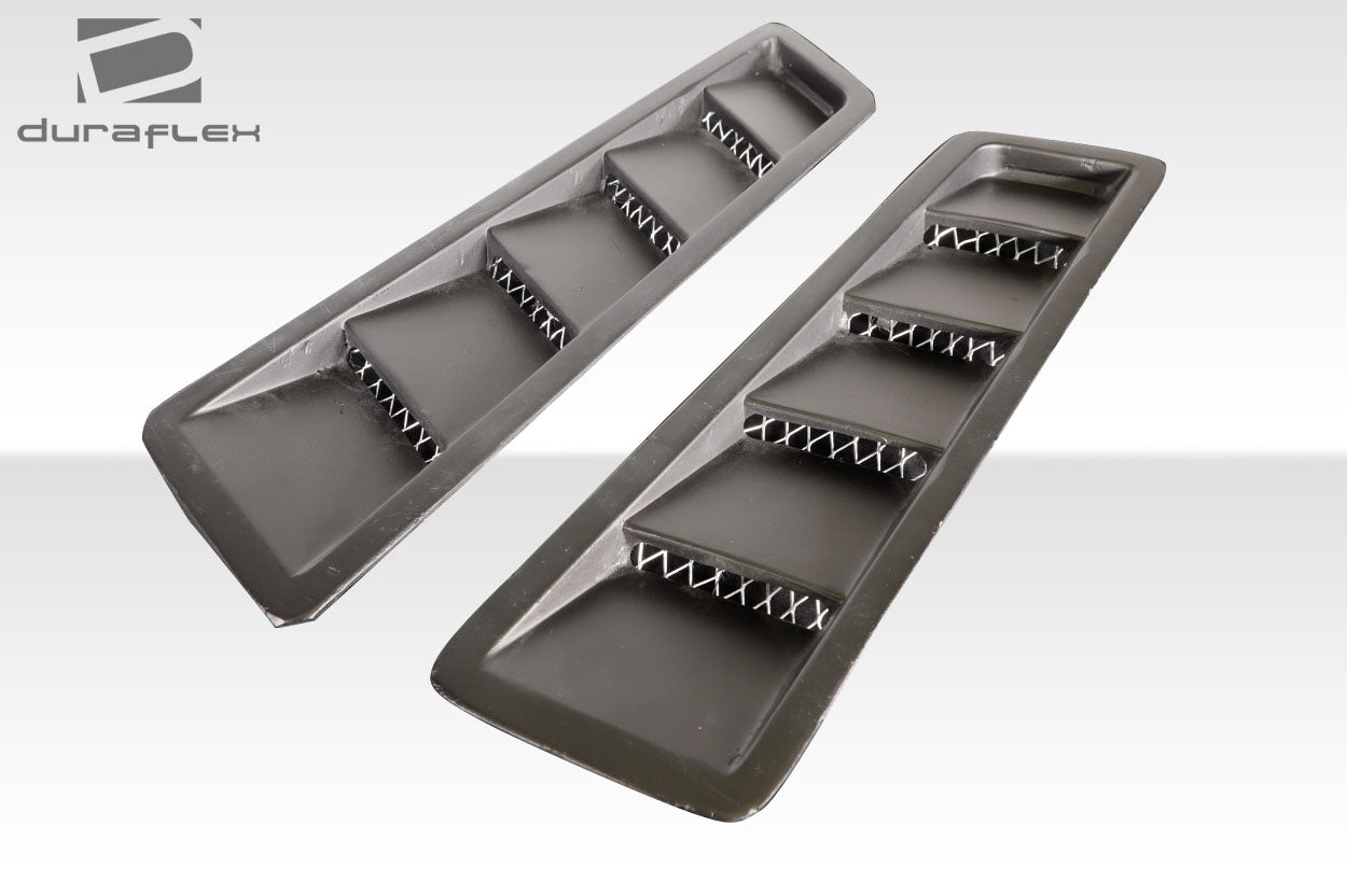 Universal Duraflex Race Hood Louver Vents - 2 Piece