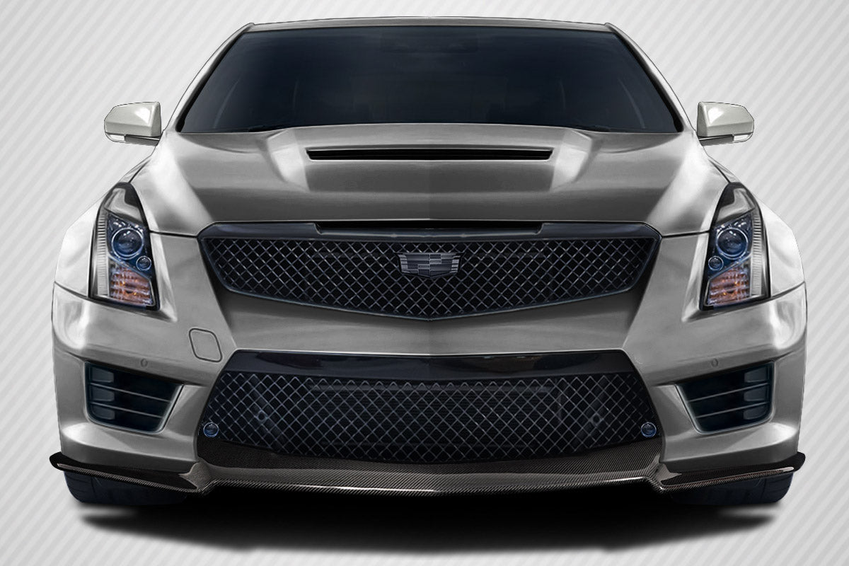 2016-2019 Cadillac ATS-V Carbon Creations V Look Front Lip Spoiler - 1 Piece