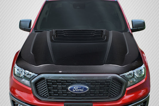 2019-2022 Ford Ranger Carbon Creations Raptor Look Hood - 1 Piece