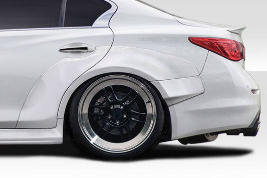 2014-2022 Infiniti Q50 Duraflex Redline Wide Body Rear Fender Flares - 6 Piece
