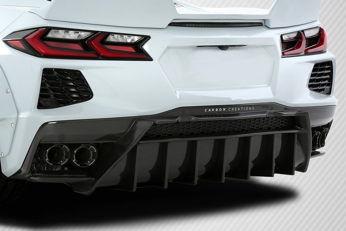 2020-2021 Chevrolet Corvette C8 Carbon Creations Gran Veloce Rear Diffuser - 1 Piece