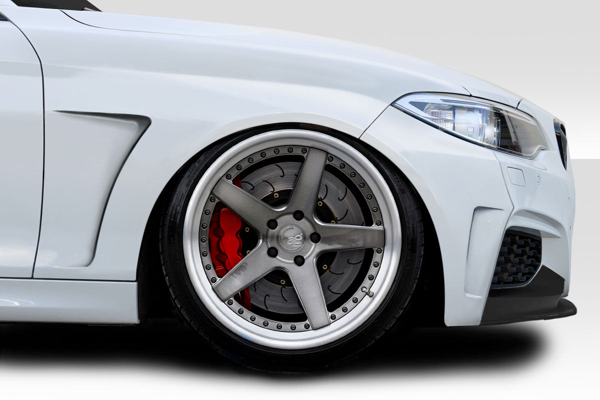 2014-2020 BMW 2 Series F22 F23 Duraflex MHR Wide Body Front Fender Flares - 4 Piece ( M Sport Only )