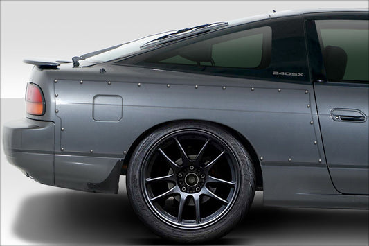 1989-1994 Nissan 240SX S13 HB Duraflex D1 Sport 30MM Rear Fender Flares - 3 Piece