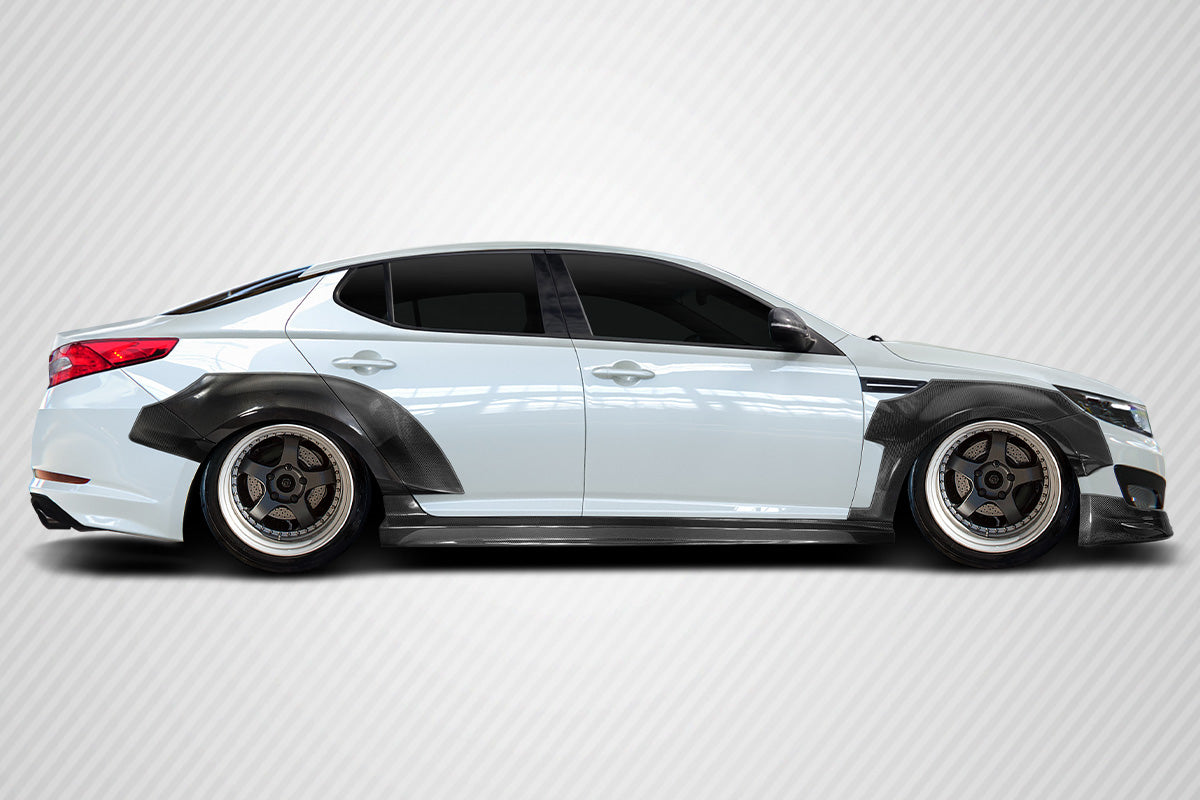 2011-2013 Kia Optima Carbon Creations CPR Body Kit - 13 Piece - Includes 116098 CPR Front Lip, 116247 CPR Side Skirts,, 116248 CPR Front Fender Flares, 116249 CPR Rear Fender Flares.