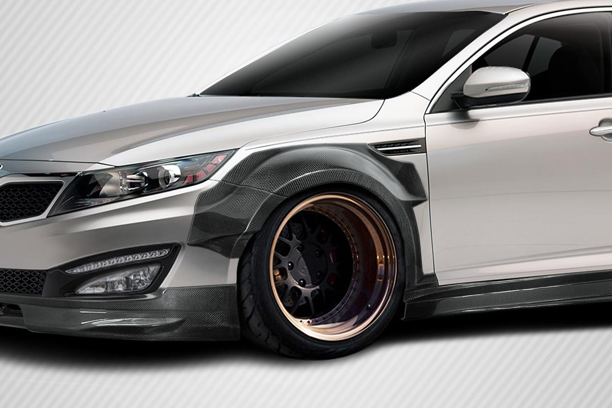 2011-2013 Kia Optima Carbon Creations CPR Body Kit - 13 Piece - Includes 116098 CPR Front Lip, 116247 CPR Side Skirts,, 116248 CPR Front Fender Flares, 116249 CPR Rear Fender Flares.