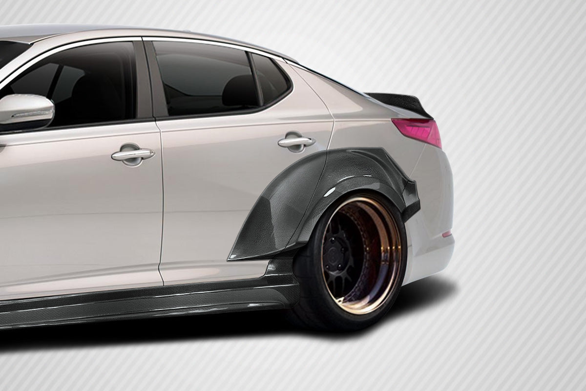 2011-2013 Kia Optima Carbon Creations CPR Body Kit - 14 Piece - Includes 116098 CPR Front Lip, 116247 CPR Side Skirts,, 116248 CPR Front Fender Flares, 116249 CPR Rear Fender Flares. 116246 CPR Rear Wing Spoiler