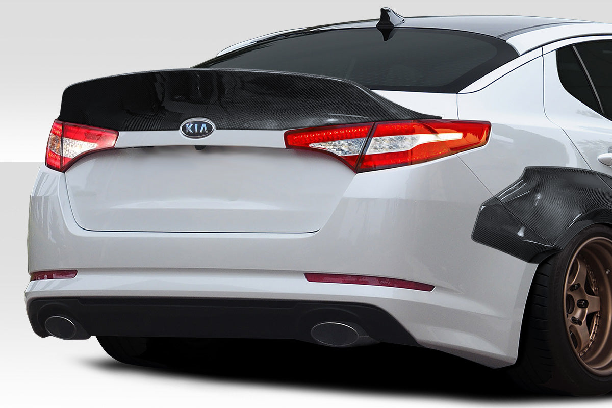 2011-2013 Kia Optima Carbon Creations CPR Body Kit - 14 Piece - Includes 116098 CPR Front Lip, 116247 CPR Side Skirts,, 116248 CPR Front Fender Flares, 116249 CPR Rear Fender Flares. 116246 CPR Rear Wing Spoiler