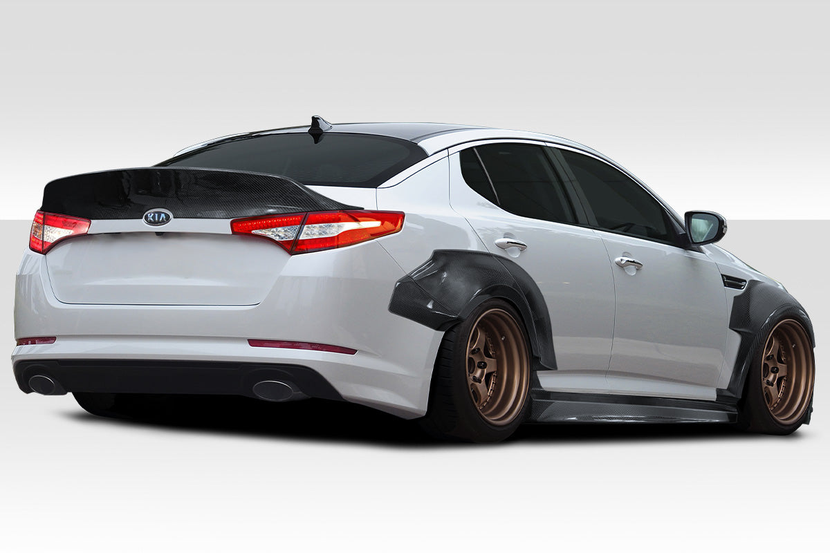 2011-2013 Kia Optima Carbon Creations CPR Body Kit - 14 Piece - Includes 116098 CPR Front Lip, 116247 CPR Side Skirts,, 116248 CPR Front Fender Flares, 116249 CPR Rear Fender Flares. 116246 CPR Rear Wing Spoiler